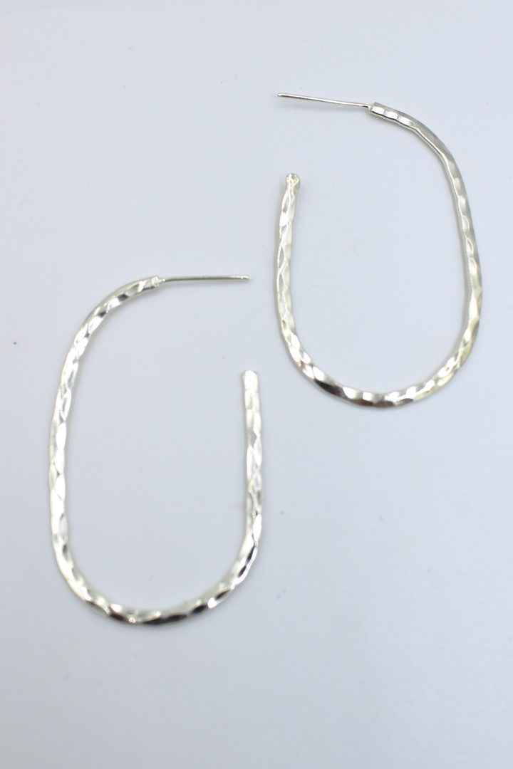 Zara Curve Earrings Silver image 0